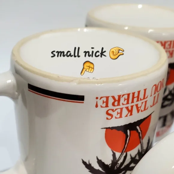 🌴 (4) 10oz Malibu 🌴 Palm Tree Mugs - Picture 12 of 13